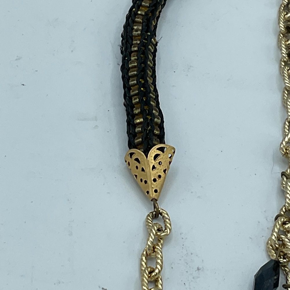 “VINTAGE ROPE DROP GLASS BEAD NECKLACE”. Unique Piece of Costume Jewellery. - Picture 10 of 16